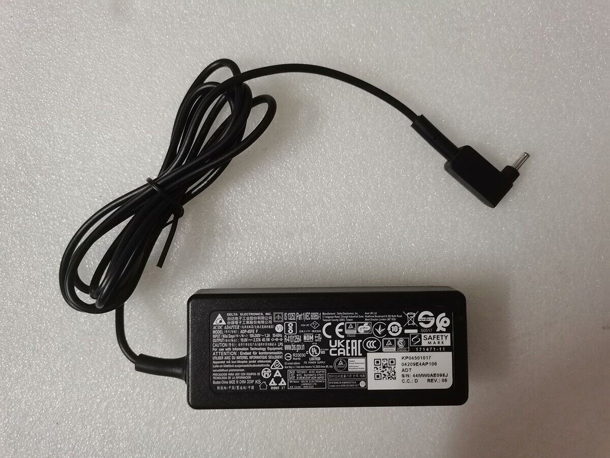 *Brand NEW*ADP-45FE F Genuine Delta 19.0V 2.37A 45.1W For Acer Aspire 5 N20C4 A514-54-74C1 45W AC Adapter Powe